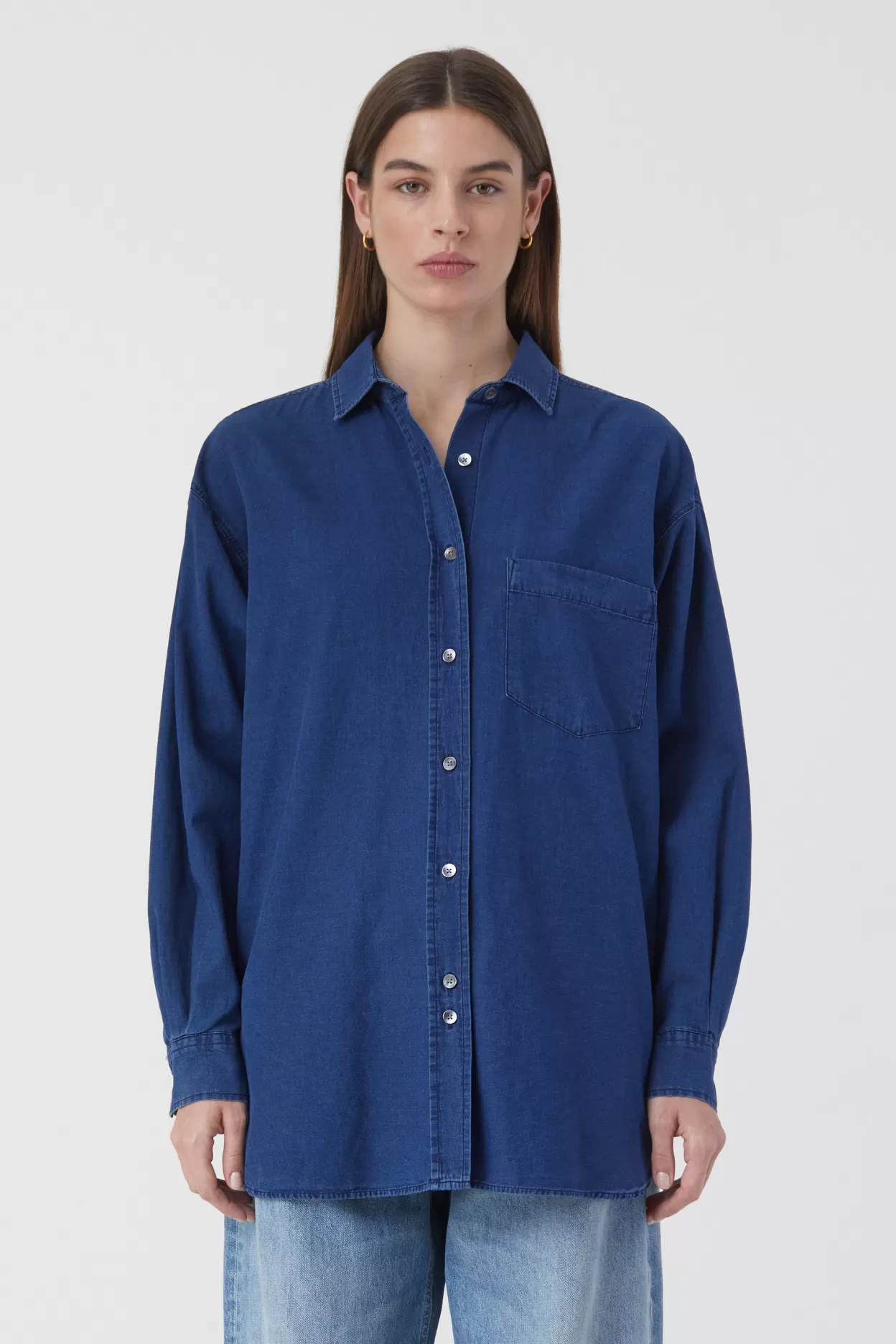 Basic Denim Shirt<CLOSED Store