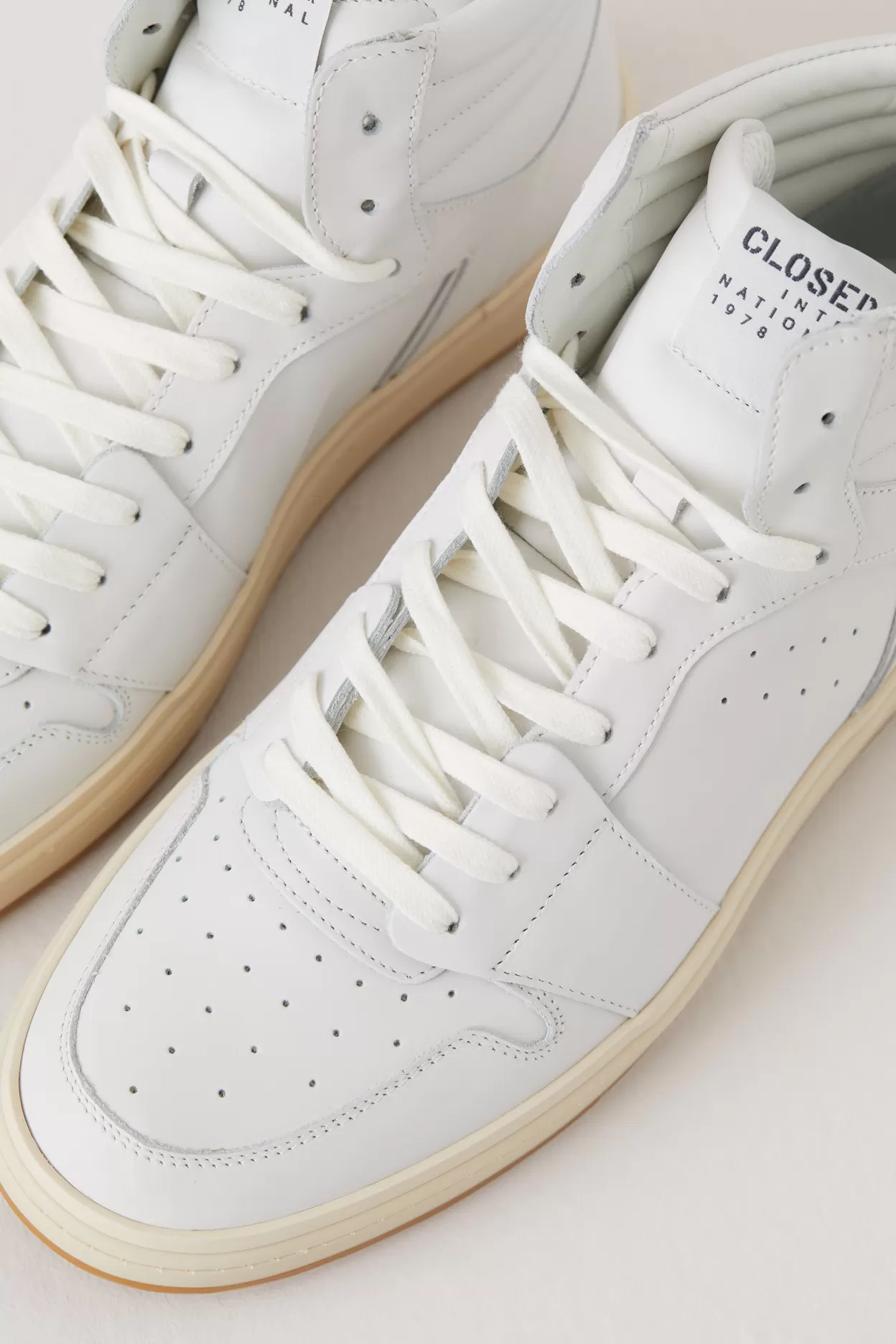 Sneaker High En Cuir Nappa<CLOSED Cheap